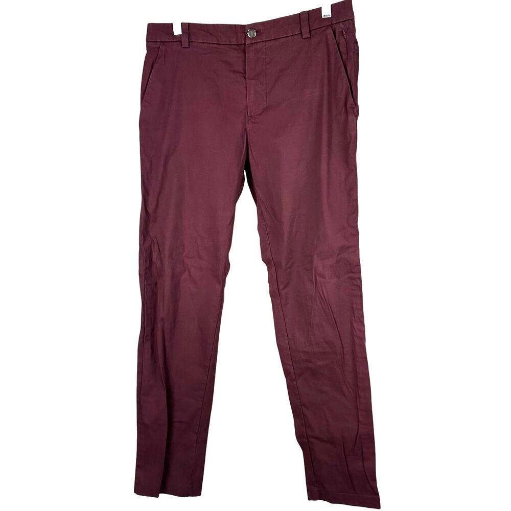 Lululemon Commission Pant Classic Swift Cotton Plum Men's Size 32 x 30 EUC